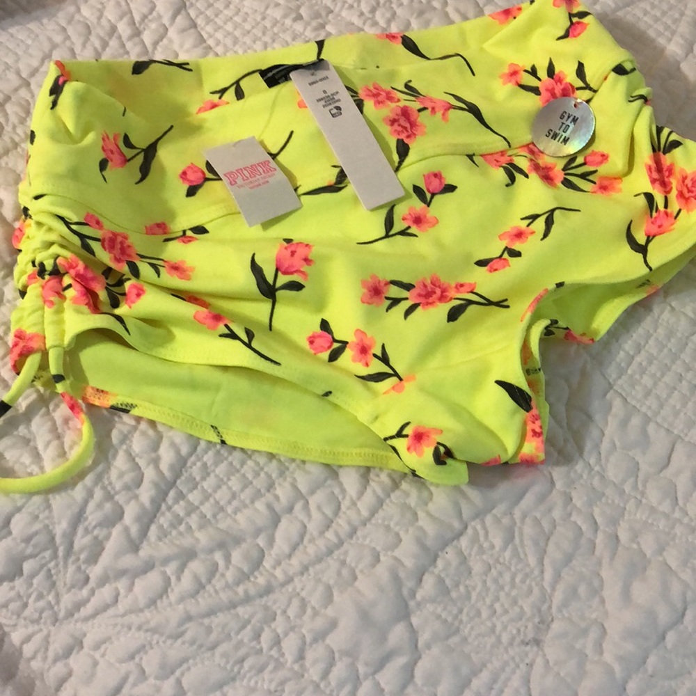 Gym to swim pink shorts